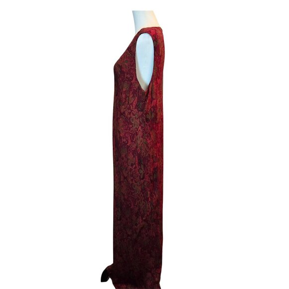 INC. International Concepts Women's Maxi Dress Sz: 20W Floral Red/Green - Picture 4 of 8